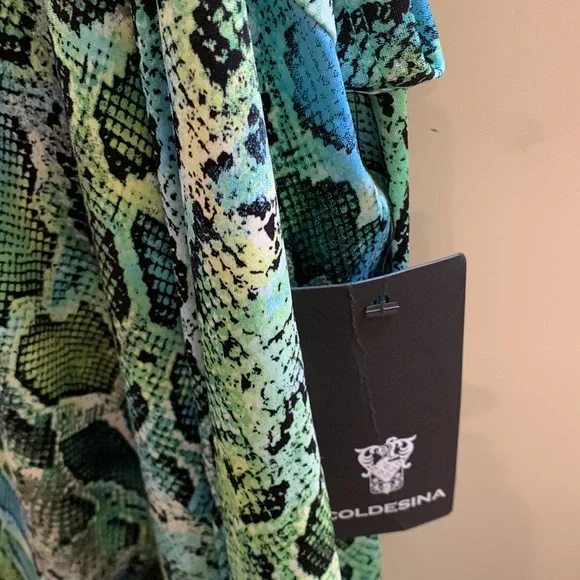 Coldesina python print dress  - 2X - Picture 6 of 8